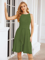 Vestidos para mãe da noiva Numbersea Vestido de baile Vestido casual plissado 28065 