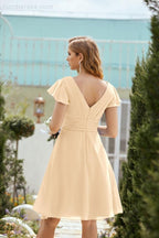 Knie langes Homecoming-Kleid Formell Cocktail Abschlussballkleid 28013
