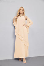 Mother of Bride Dresses with Open Front Lightweight Cardigan Formal Prom Gown  28081
