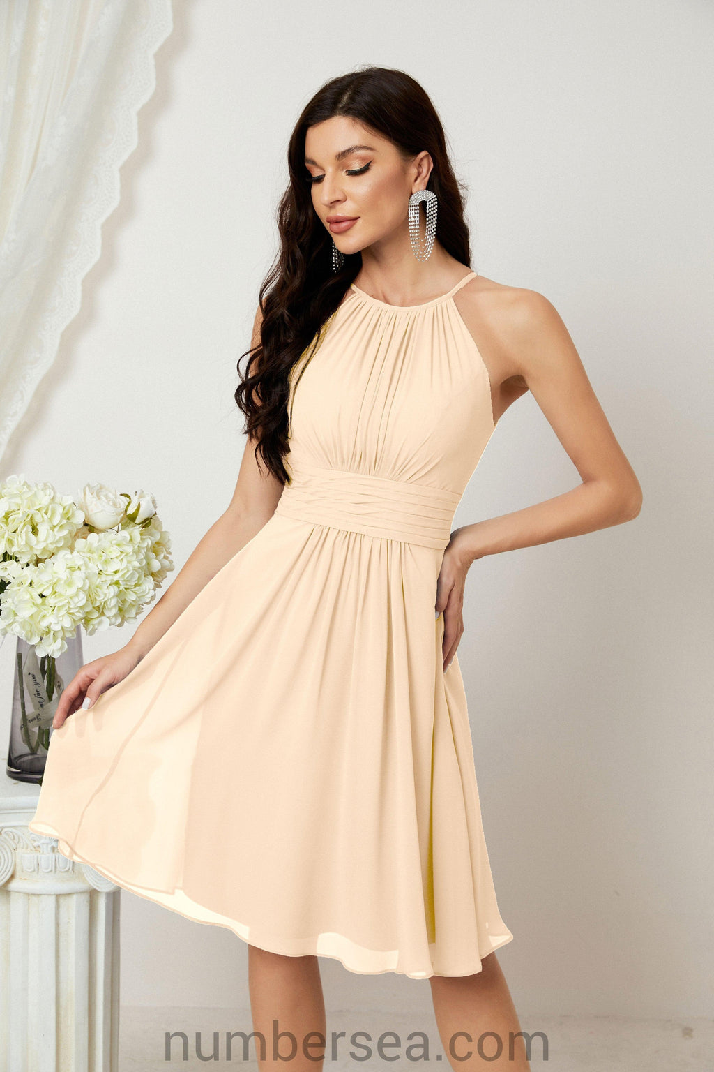 Träger-Heimkehr-Kleider Formelle Abendparty-Cocktailkleid 28011