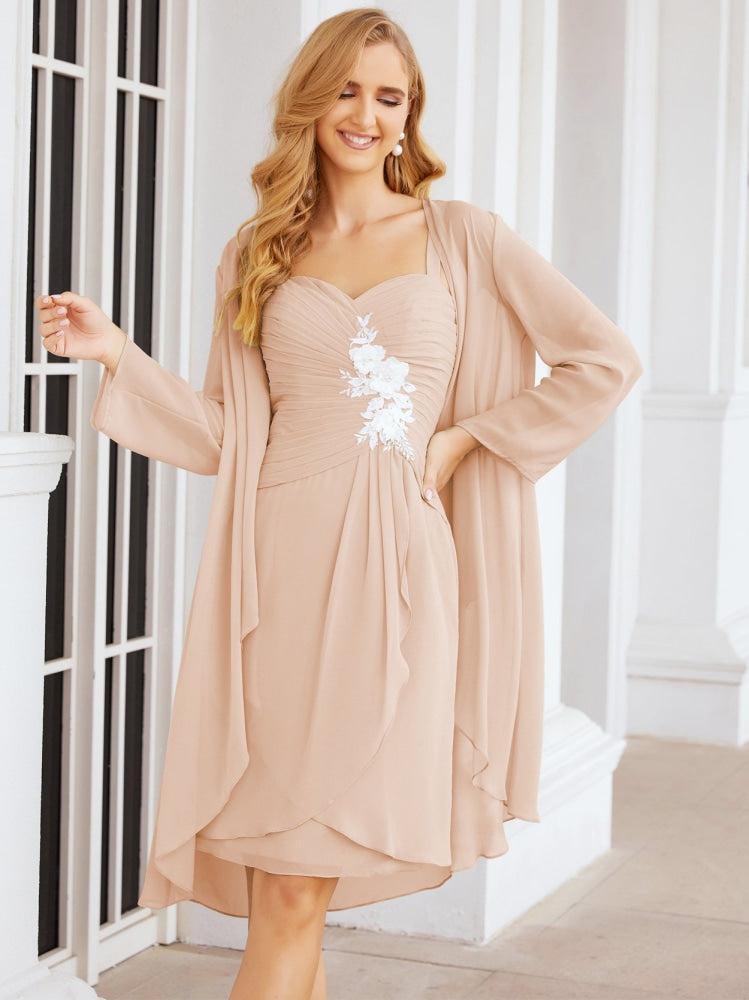 Vestidos de noiva para mãe da noiva Numbersea com aplicações de renda para convidados de casamento 28066 