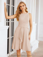 Vestidos para mãe da noiva Numbersea Vestido de baile Vestido casual plissado 28065 