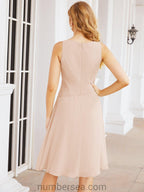 Vestidos para mãe da noiva Numbersea Vestido de baile Vestido casual plissado 28065 