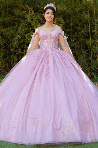 Ballkleid mit Cape-Ärmeln von Cinderella Couture 8270J