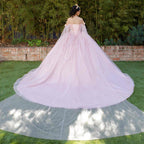 Ballkleid mit Cape-Ärmeln von Cinderella Couture 8270J