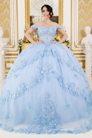 Ärmelloses Ballkleid mit Applikation von Cinderella Couture 8310J