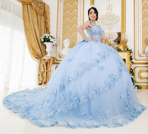 Ärmelloses Ballkleid mit Applikation von Cinderella Couture 8310J