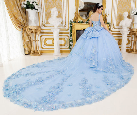 Ärmelloses Ballkleid mit Applikation von Cinderella Couture 8310J