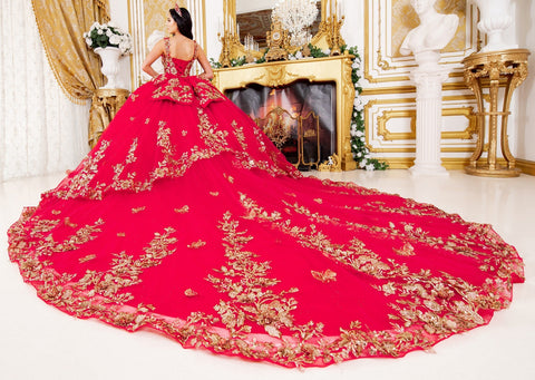Ärmelloses Ballkleid mit Applikation von Cinderella Couture 8310J
