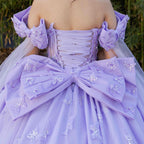 Ballkleid mit Cape-Ärmeln von Cinderella Couture 8350J