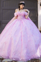 Ballkleid mit Cape-Ärmeln von Cinderella Couture 8350J