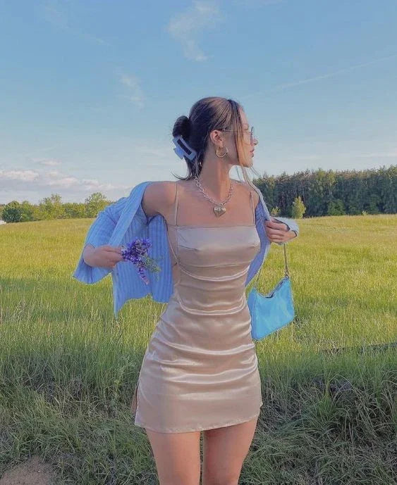 Sexy ärmelloses Bodycon-Kleid Enges Heimkehrballkleid Y6917