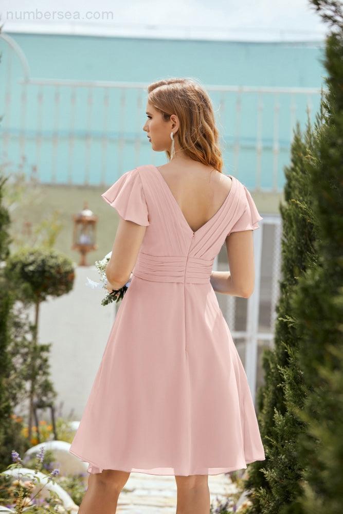 Knie langes Homecoming-Kleid Formell Cocktail Abschlussballkleid 28013