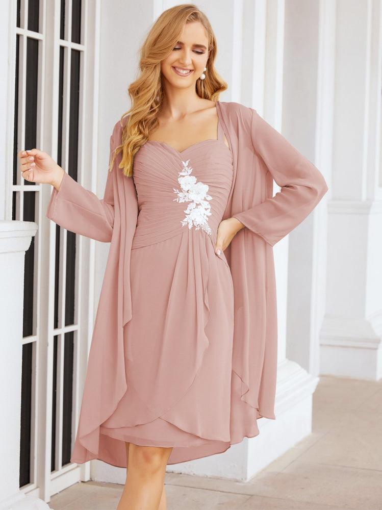 Vestidos de noiva para mãe da noiva Numbersea com aplicações de renda para convidados de casamento 28066 