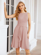 Vestidos para mãe da noiva Numbersea Vestido de baile Vestido casual plissado 28065 