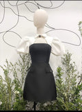 Neuankömmling A-Linie Heimkehrballkleid Puffärmel Abschlussballkleid Y2551