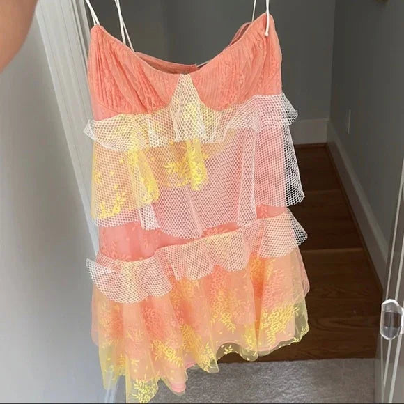 Vestido corto de fiesta para el baile de bienvenida Y2779