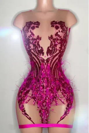 Sexy Schwarzes Homecoming-Kleid 23. Geburtstag Outfit Kleid Für Schwarze Mädchen Y2233