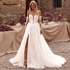 Lakshmigown Off the Shoulder Lace Appliques A-line Sweetheart Wedding Dresses 2026 Side Slit Long Robes De Soriee Customized