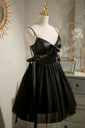 Black Sexy Sleeveless Beading Short Homecoming Dresses
