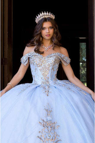 Schulterfreies Ballkleid von Petite Adele PQ1068