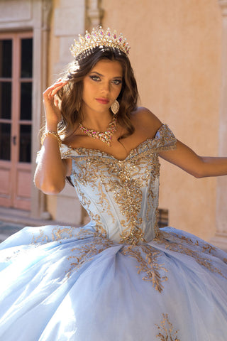 Schulterfreies Ballkleid von Petite Adele PQ1068
