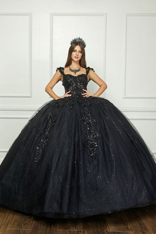 Ballkleid mit Korsett und Applikation von Petite Adele PQ1070