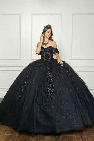 Ballkleid mit Korsett und Applikation von Petite Adele PQ1070