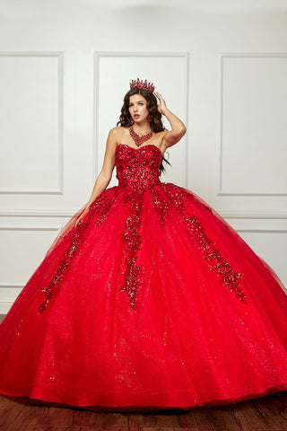 Ballkleid mit Korsett und Applikation von Petite Adele PQ1070
