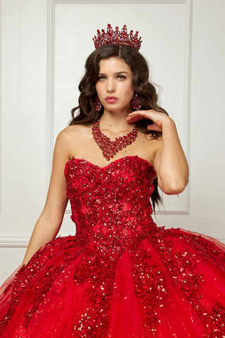 Ballkleid mit Korsett und Applikation von Petite Adele PQ1070