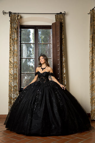 Ballkleid mit Korsett und Applikation von Petite Adele PQ1070
