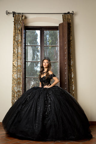 Ballkleid mit Korsett und Applikation von Petite Adele PQ1070