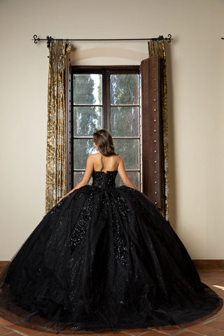 Ballkleid mit Korsett und Applikation von Petite Adele PQ1070