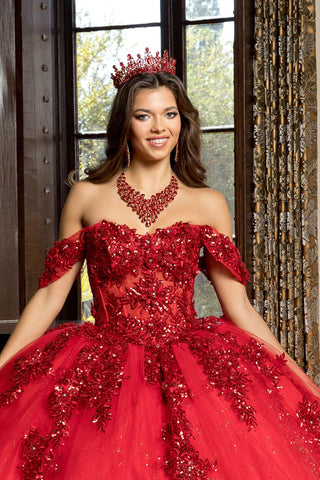 Ballkleid mit Korsett und Applikation von Petite Adele PQ1070