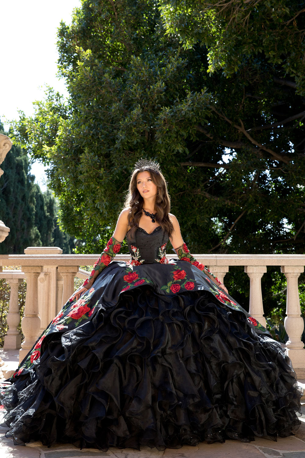 Rose Charro Ball Gown by Petite Adele PQ1083