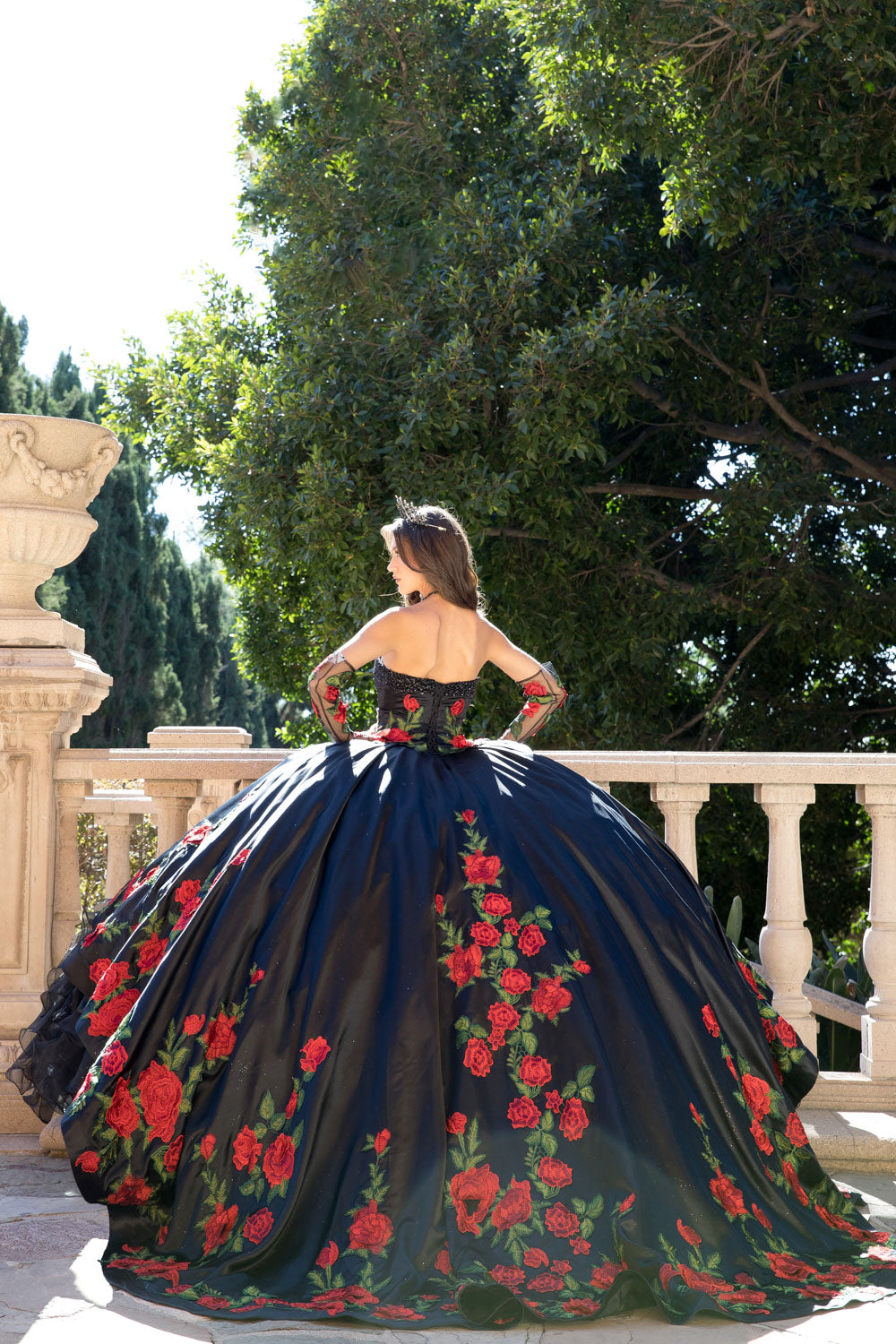 Rose Charro Ball Gown by Petite Adele PQ1083