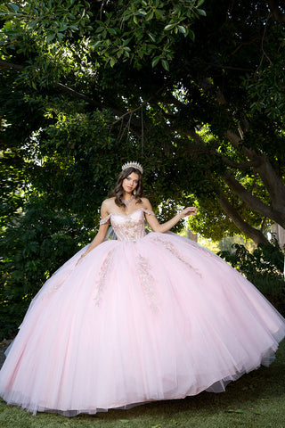 Schulterfreies Korsett-Ballkleid von Petite Adele PQ1061