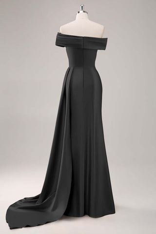 Ruched Champagne Sheath One Shoulder Long Formal Dress