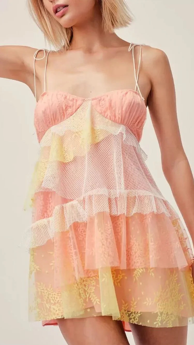 Vestido corto de fiesta para el baile de bienvenida Y2779