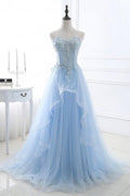 Schicke Ballkleider Sweetheart A-Linie Bodenlanges Ballkleid PSK389