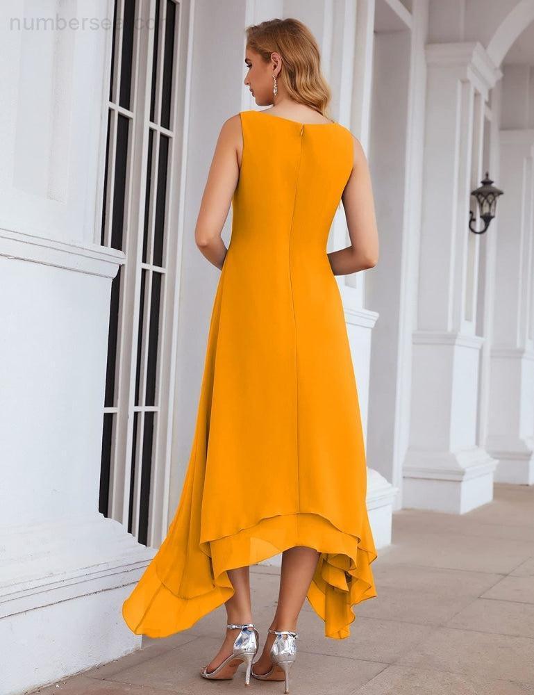 Vestidos de chiffon plus size para mãe da noiva com casaco e vestidos de cerimónia para casamento SEA28073 