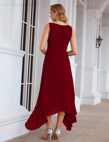 Numbersea Chiffon Plus Size Mother of Bride Dresses with Jacket Formal Dresses for Wedding SEA28073