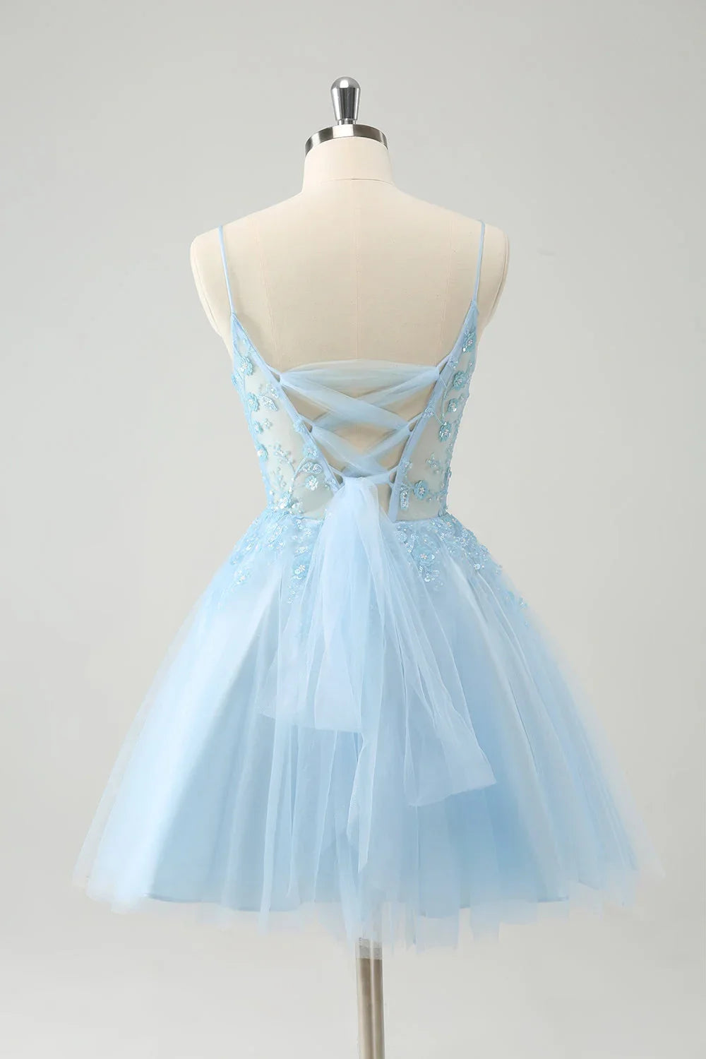 Niedliches A-Linien-Trägerleibchen-Korsett-Kurzbluse Heimkehrkleid mit Applikationen