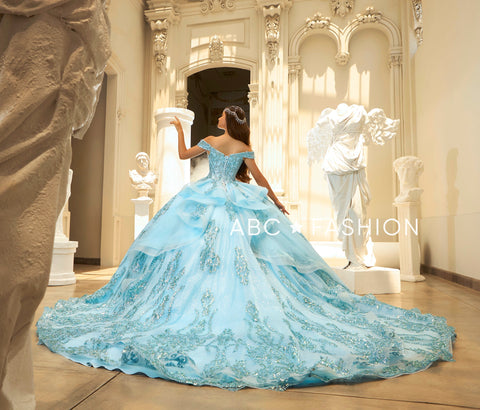Schulterfreies Quinceanera-Kleid von Ragazza EV58-658
