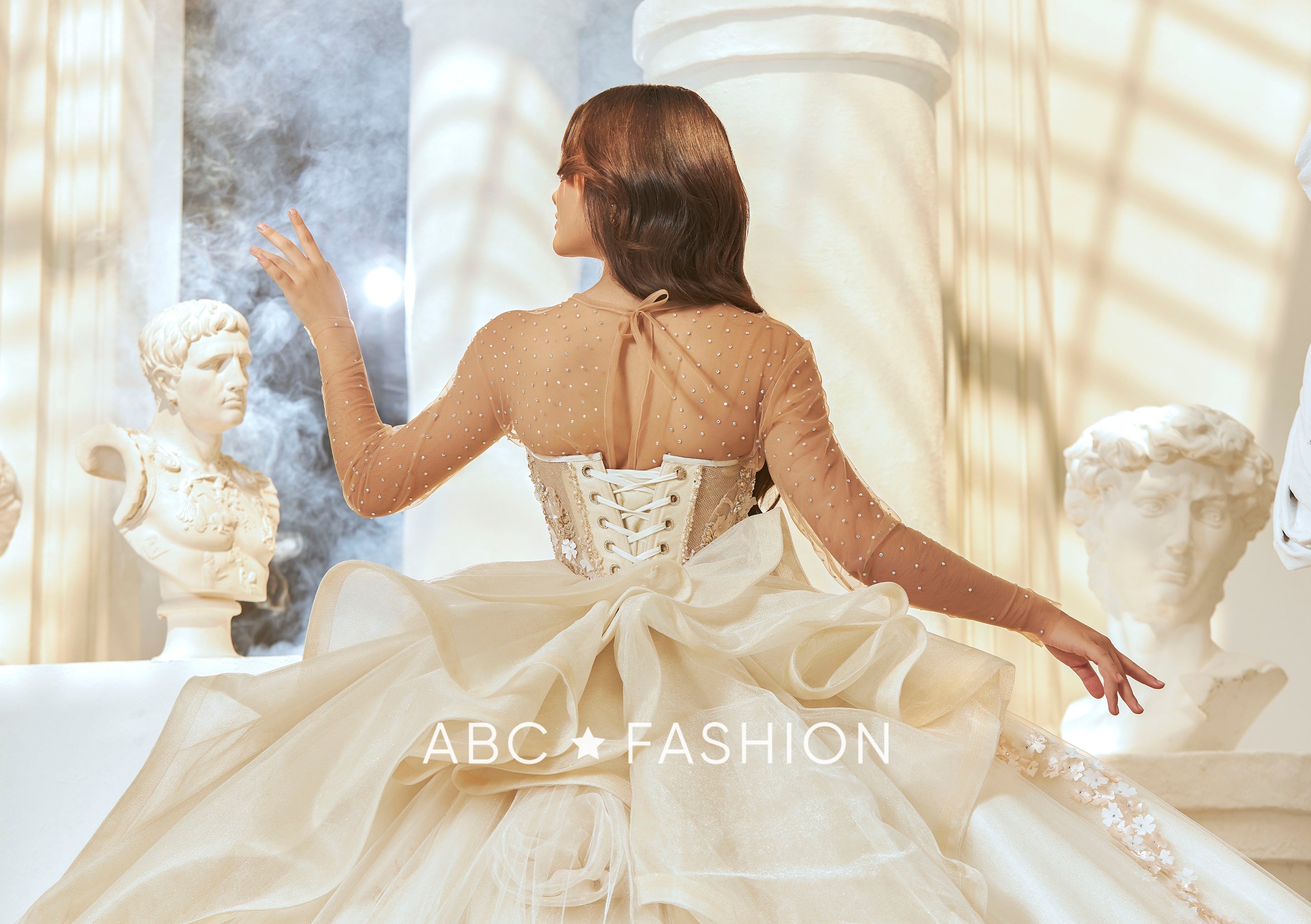 Rosette Quinceanera Dress by Ragazza EV63-663