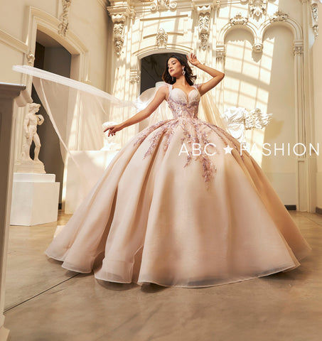 Ärmelloses Cape Quinceanera-Kleid von Ragazza EV64-664