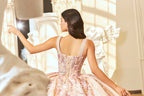 Sleeveless Cape Quinceanera Dress by Ragazza EV64-664