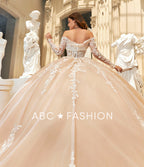 Long Sleeve Quinceanera Dress by Ragazza EV67-667