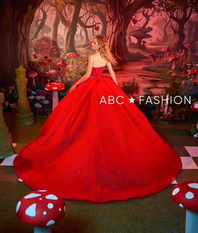 Quinceanera-Kleid mit Puffärmeln von Ragazza EV70-670