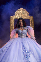 Puff Sleeve Quinceanera Dress by Ragazza EV77-677